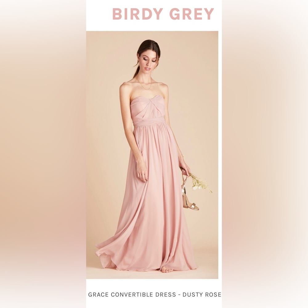 Birdy Grey Grace Convertible Bridesmaid Dress - Dusty Rose